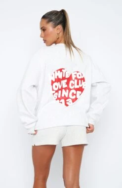 Love Club Oversized Sweater Grey Marle -RD Style Shop 05.01.223374