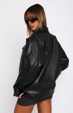 Cold Heart PU Jacket Black -RD Style Shop 05.04.2323054