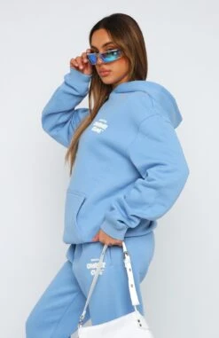 Comfort Club Oversized Hoodie Blissful Blue -RD Style Shop 07.07.2302392 2