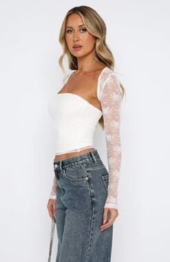 Fall In Love Again Lace Bolero Top Set White -RD Style Shop 08.06.2331151 243dcc97 53ba 4fe5 9e01 fabfbec91f47