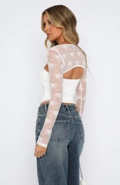 Fall In Love Again Lace Bolero Top Set White -RD Style Shop 08.06.2331155 04acab4a 05fa 45f6 b985 686b8147c996