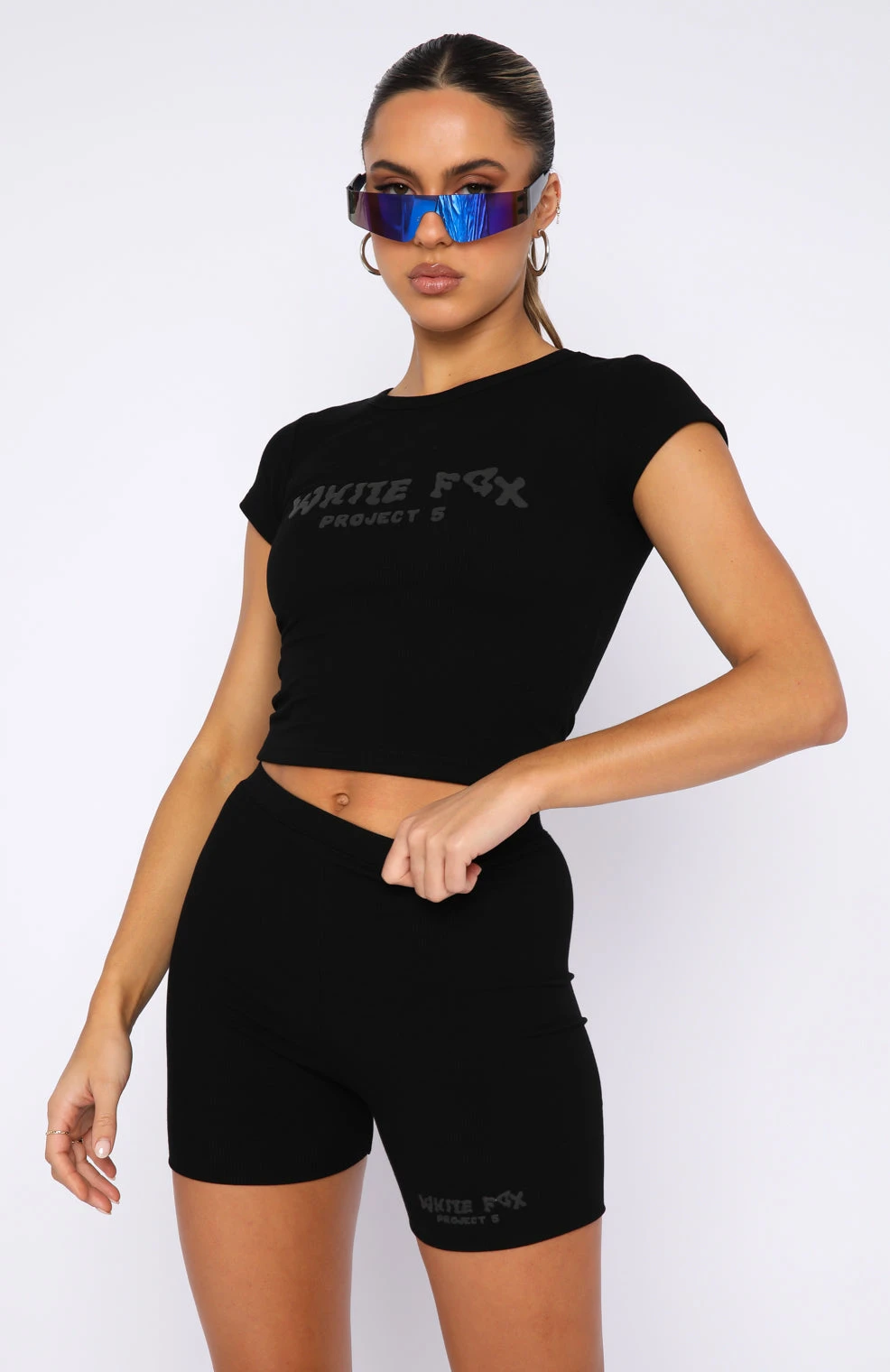 Project 5 Ribbed Bike Shorts Ink 4 Project 5 Ribbed Bike Shorts Ink - Image 2