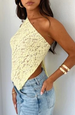 It's A Love Story Lace Top Lemon -RD Style Shop 09 08 2023 10 51 17