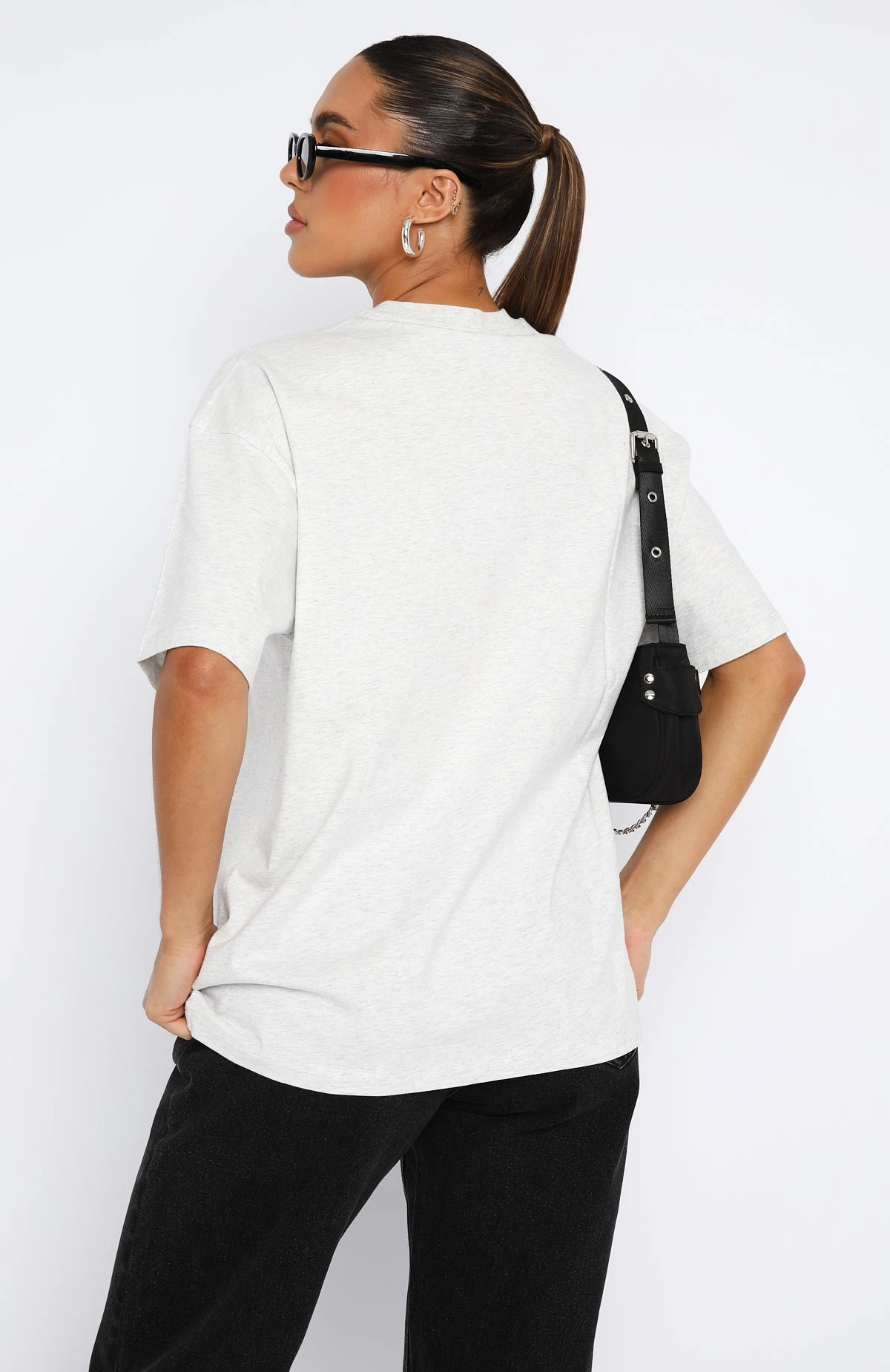 Do You Want Me Oversized Tee Grey Marle 6 Do You Want Me Oversized Tee Grey Marle - Image 4