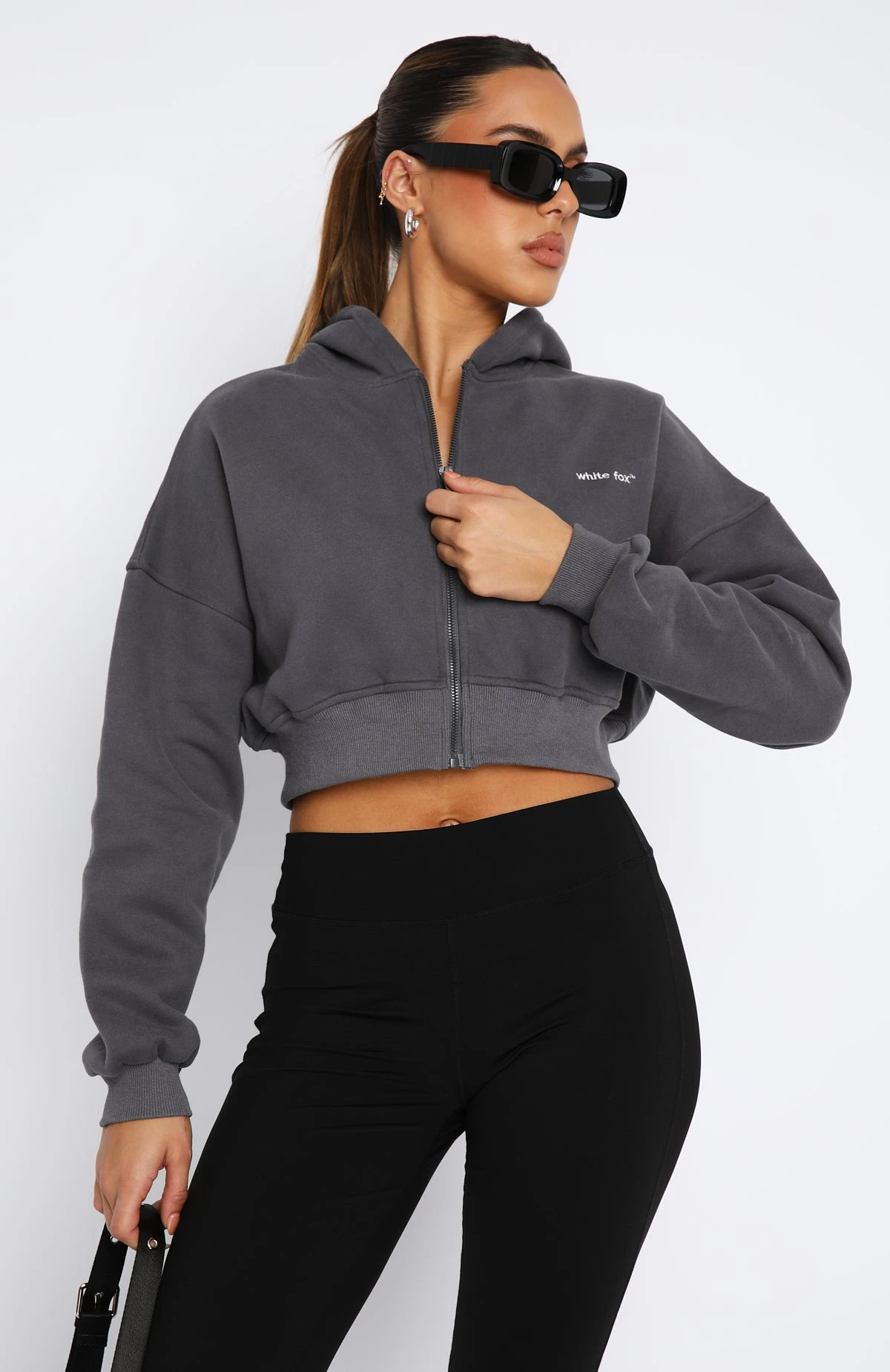She's Effortless Cropped Hoodie Slate 4 She's Effortless Cropped Hoodie Slate - Image 2