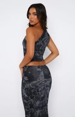 Lack Of Love One Shoulder Top Onyx Floral 9 Lack Of Love One Shoulder Top Onyx Floral -RD Style Shop 11.08.2348974