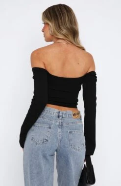It's Just Us Long Sleeve Top Black 8 It's Just Us Long Sleeve Top Black -RD Style Shop 15.06.2333451