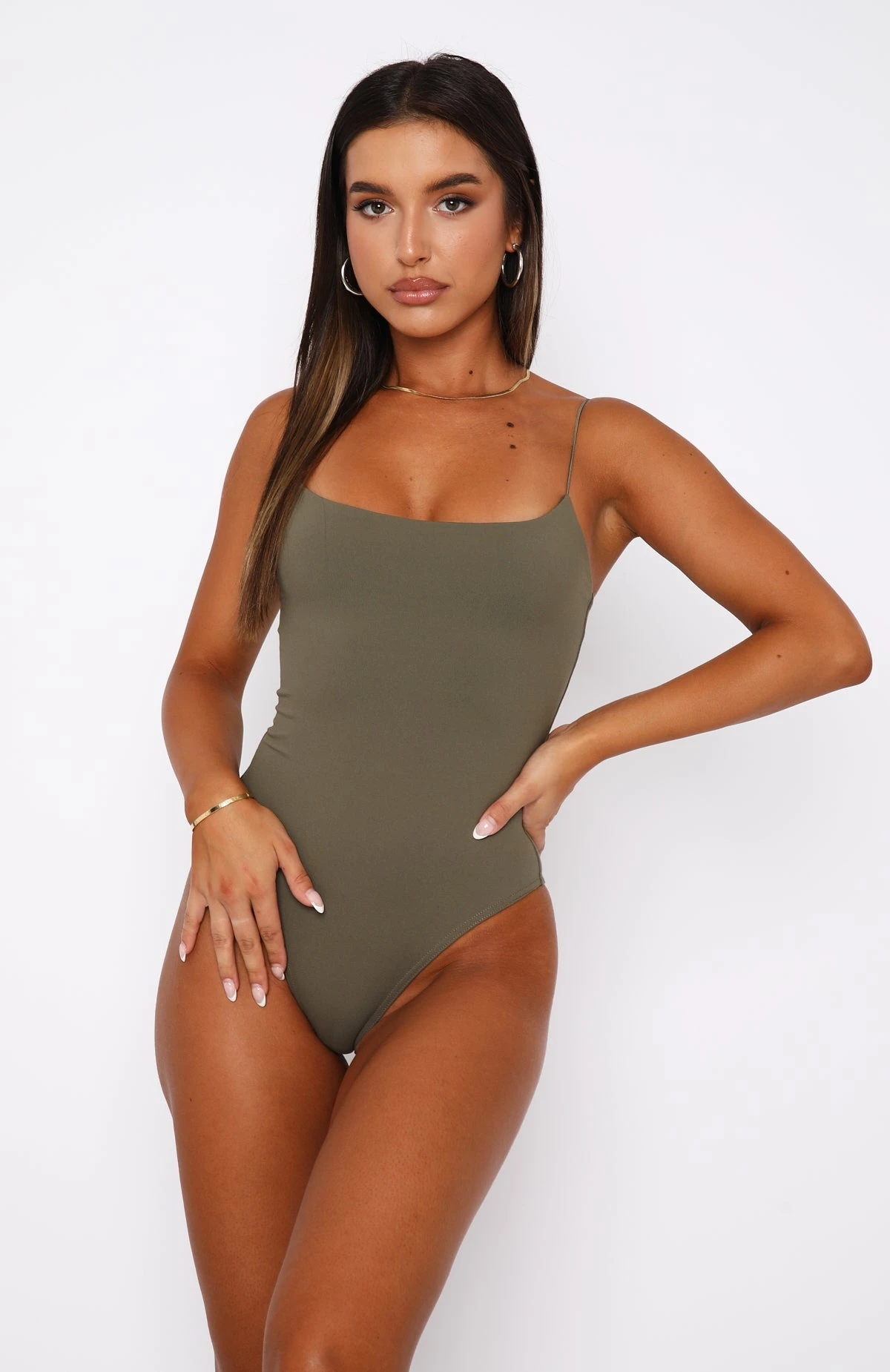 She's Going Out Bodysuit Khaki 4 She's Going Out Bodysuit Khaki - Image 2