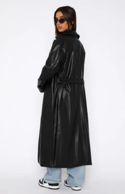 Rainy Day PU Trench Coat Black -RD Style Shop 16.03.2321453