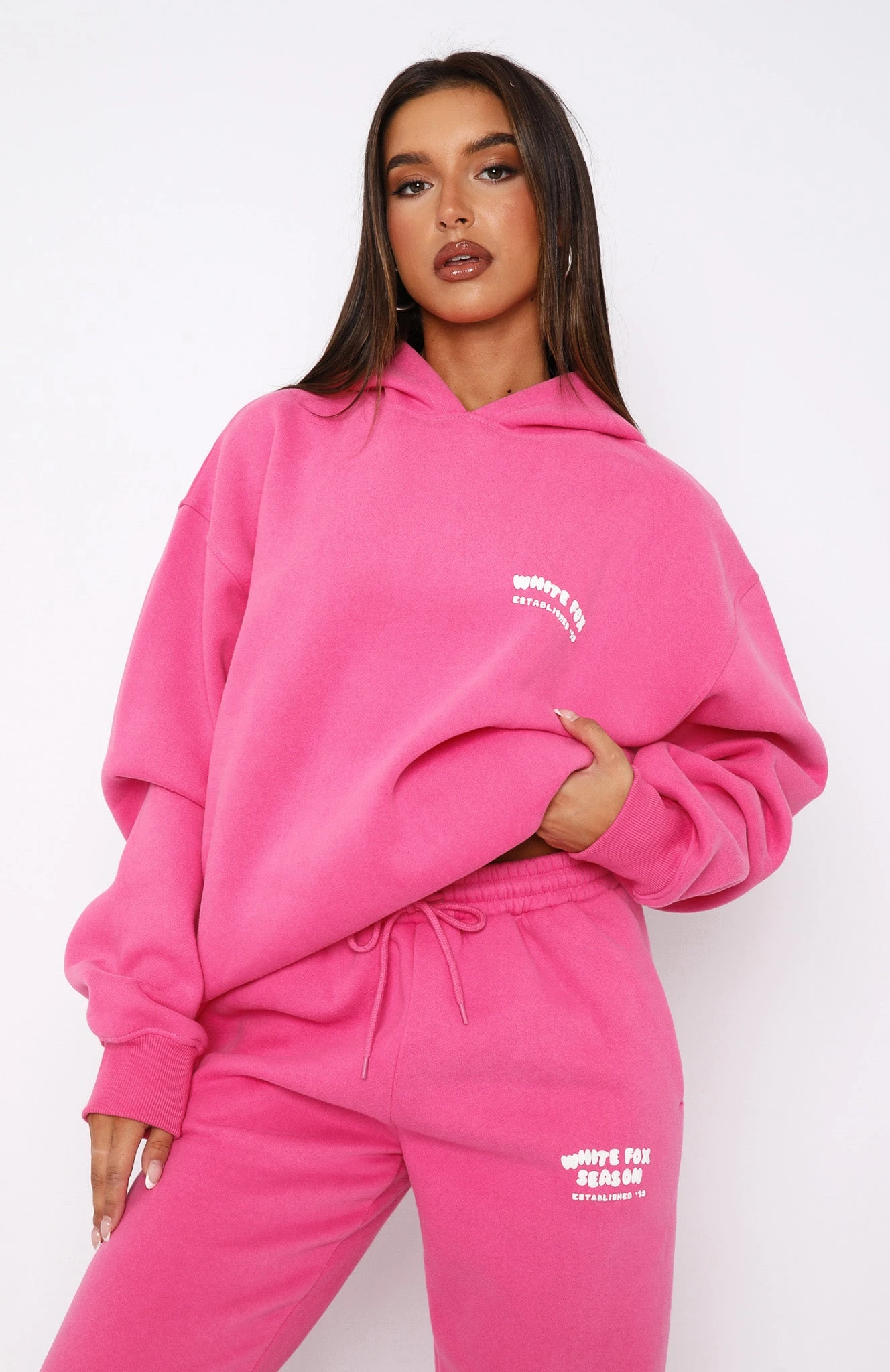 The Main Season Oversized Hoodie Hot Pink 4 The Main Season Oversized Hoodie Hot Pink - Image 2