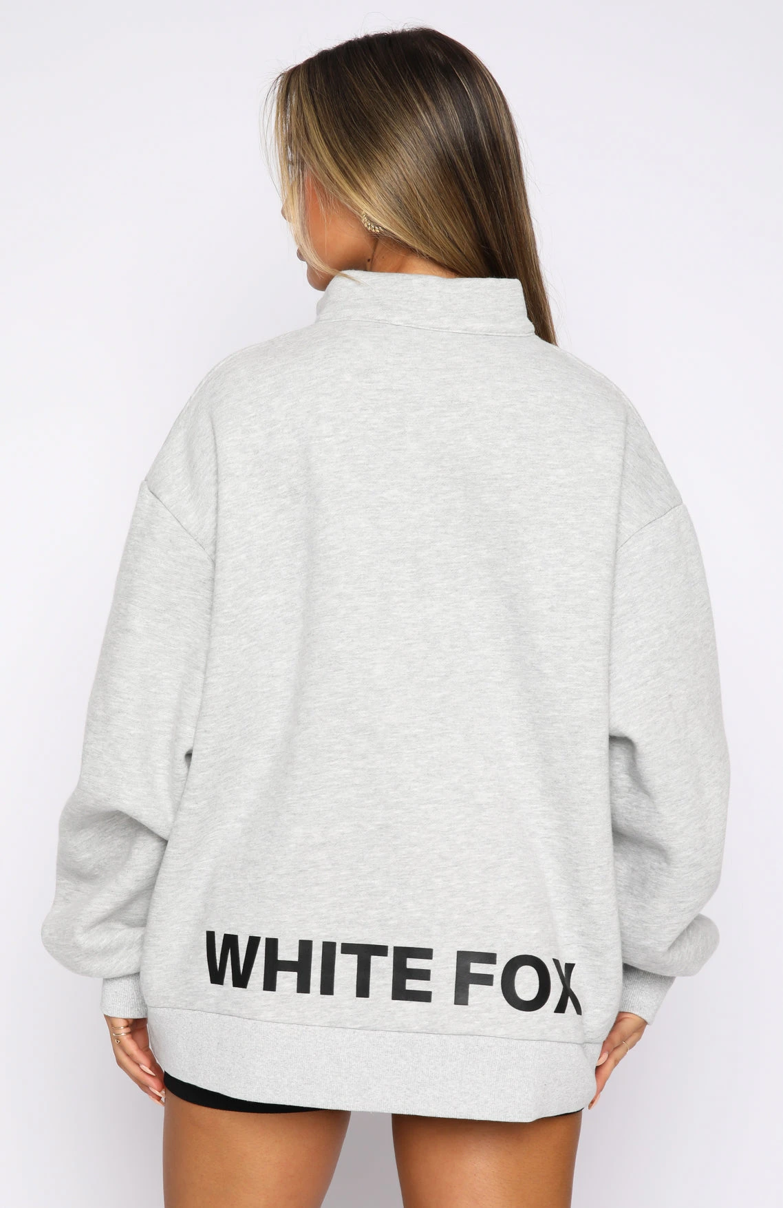 Caught Up With You Zip Front Sweater Grey Marle 6 Caught Up With You Zip Front Sweater Grey Marle - Image 4