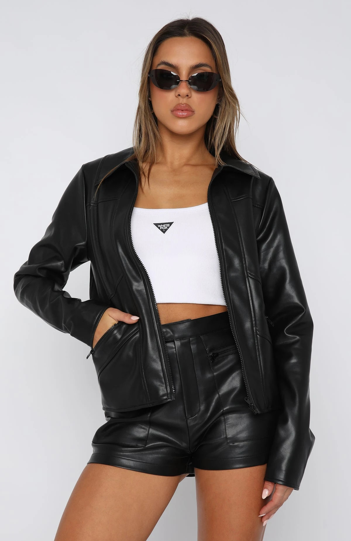 Reminds Me Of You PU Jacket Black 4 Reminds Me Of You PU Jacket Black - Image 2