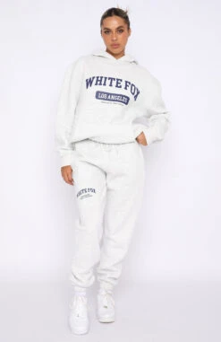 Varsity Vibe Hoodie Grey Marle -RD Style Shop 28.04.22 1060