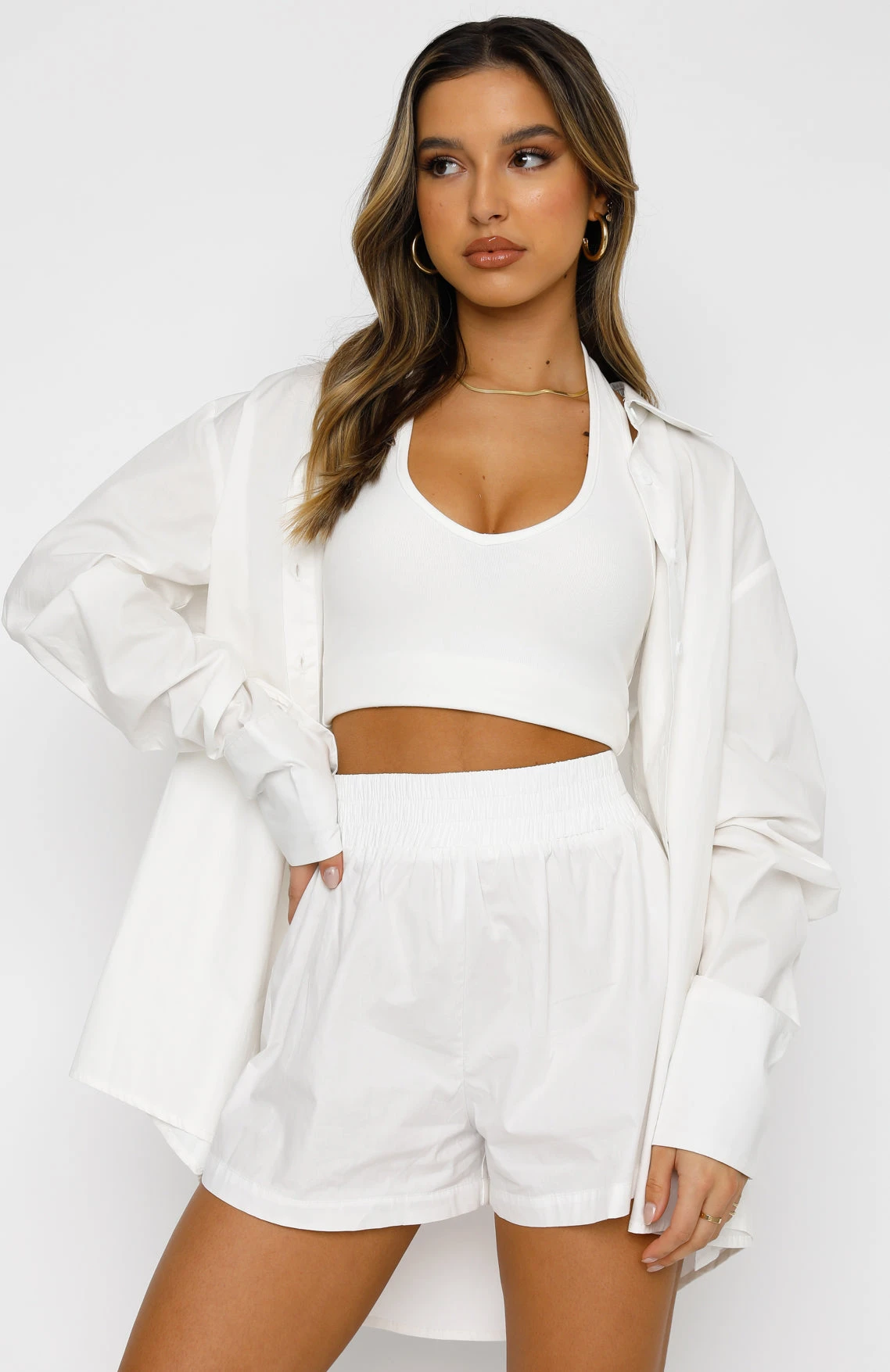 Behind The Look Shirt White 4 Behind The Look Shirt White - Image 2