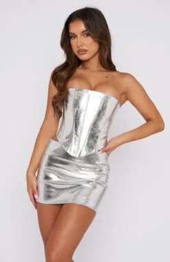 Light Years Strapless Bustier Silver -RD Style Shop 28.11.220340