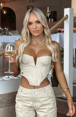 Change My Mind Bustier Oatmeal 17 Change My Mind Bustier Oatmeal -RD Style Shop 299925685 1064784331073121 6585874510546711840 n