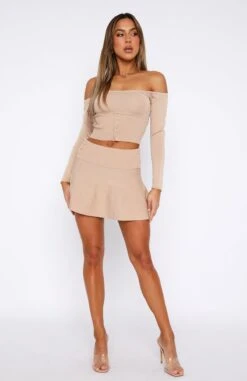 Emotional Long Sleeve Knitted Crop Oatmeal -RD Style Shop 30.06.2336143