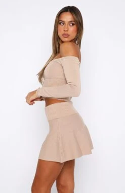 Emotional Long Sleeve Knitted Crop Oatmeal -RD Style Shop 30.06.2336160