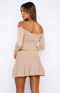 Emotional Long Sleeve Knitted Crop Oatmeal -RD Style Shop 30.06.2336163