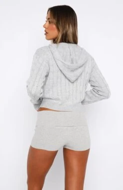 Ski Girl Knit Jacket Grey Marle -RD Style Shop 30.06.2336586