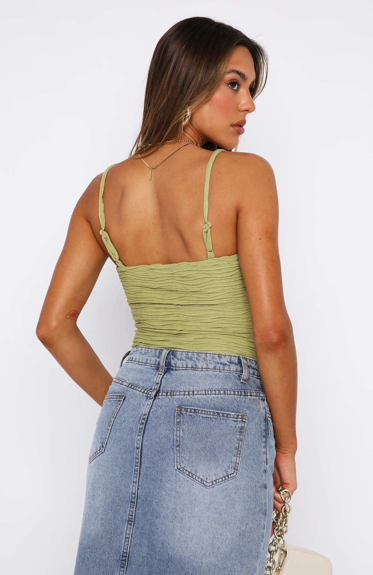 Higher Love Bodysuit Matcha 8 Higher Love Bodysuit Matcha - Image 6