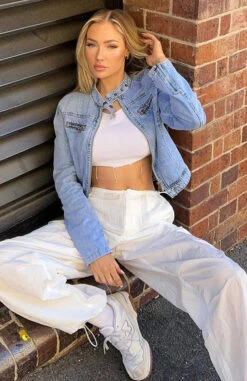 Wherever We Go Denim Jacket Light Wash