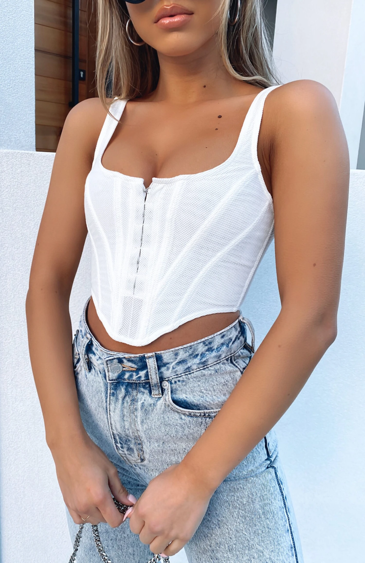 Bad Gal Bustier White 10 Bad Gal Bustier White - Image 8