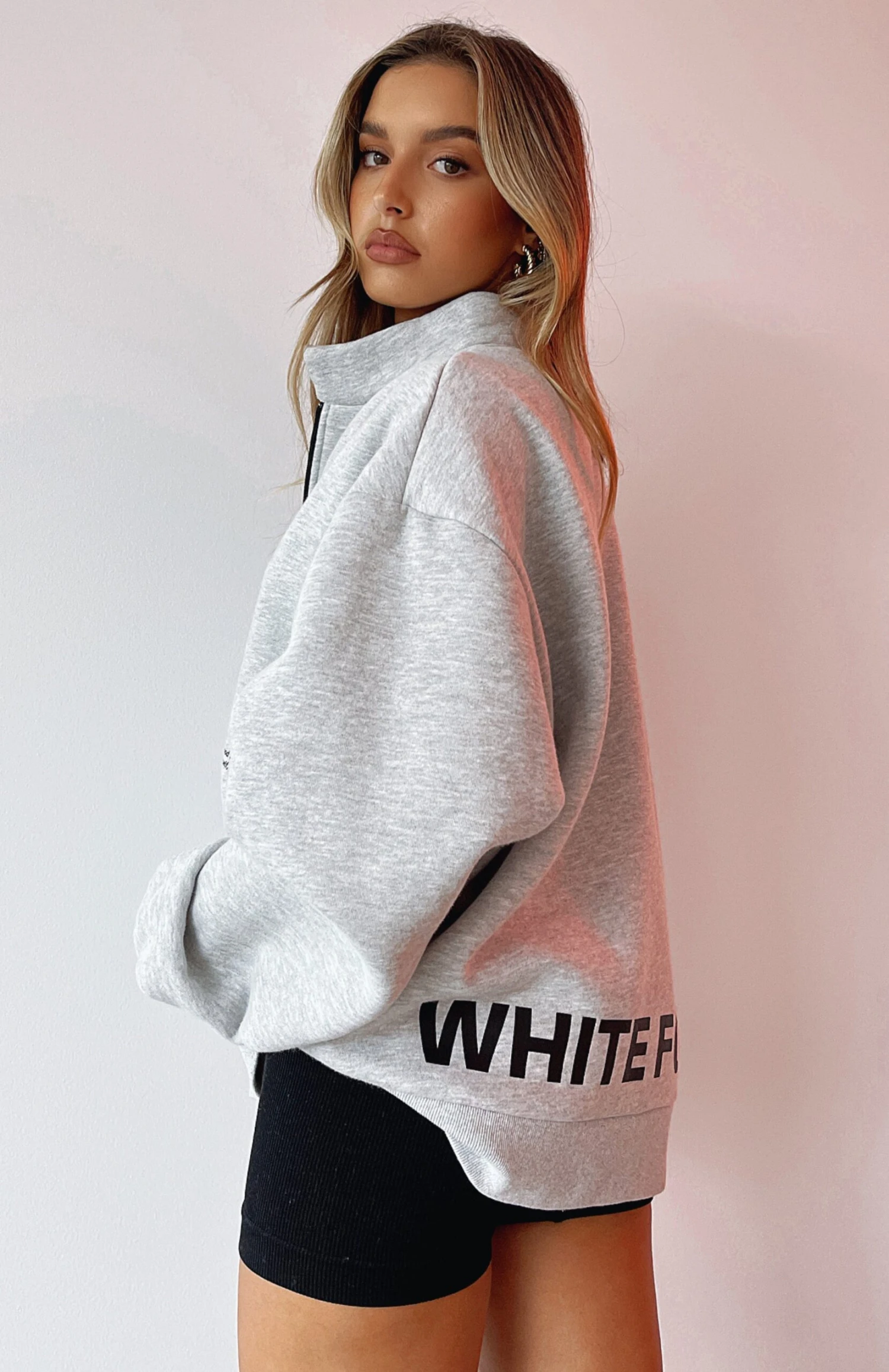 Caught Up With You Zip Front Sweater Grey Marle 9 Caught Up With You Zip Front Sweater Grey Marle - Image 7