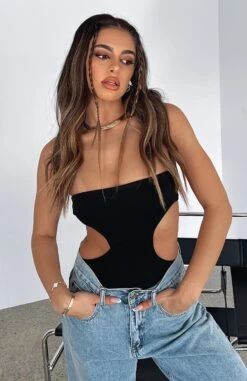 Cutting Corners Bodysuit Black 17 Cutting Corners Bodysuit Black -RD Style Shop CUTTING CORNERS BODYSUIT 190522 05