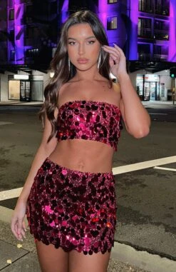 My Way Crop Hot Pink