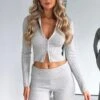 Later Than Before Long Sleeve Crop Grey -RD Style Shop IMG 4473 64882af4 177e 4182 b8c7 d380eb35960e