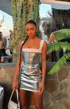 Light Years Strapless Bustier Silver -RD Style Shop IMG 5681