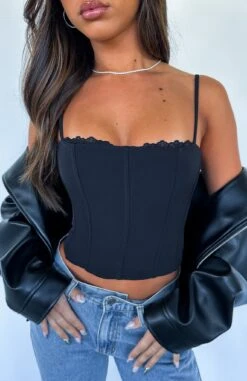 Love Me Harder Bustier Black