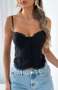 Taking It Slow Bustier Black