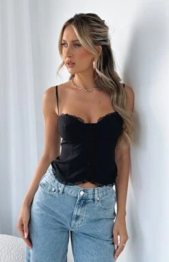 Taking It Slow Bustier Black -RD Style Shop IMG 9128