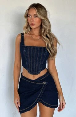 Present Yourself Denim Bustier Indigo Wash 11 Present Yourself Denim Bustier Indigo Wash -RD Style Shop IMG 9327