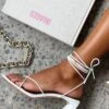 Iva Strappy Heels White -RD Style Shop IVA HEELS280323 08
