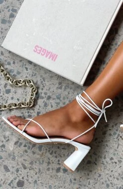 Iva Strappy Heels White