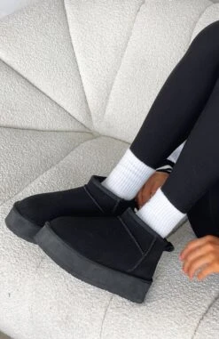 Jet Setter Platform Snug Boots Black -RD Style Shop JET SETTER PLATFORM SNUG BOOTS280323 05