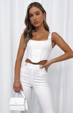 Keep Me Close Bustier White 15 Keep Me Close Bustier White -RD Style Shop KEEP ME CLOSER BUSTIER SATISFY ME PANTS 080621 09