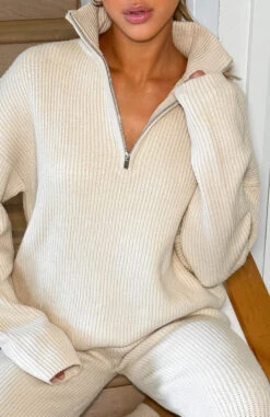 Let's Get Cosy Knit Sweater Beige -RD Style Shop LETS GET COSY KNIT SWEATER 28.06.23 04