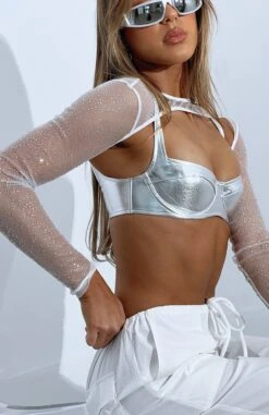 Lose My Breath Bolero White