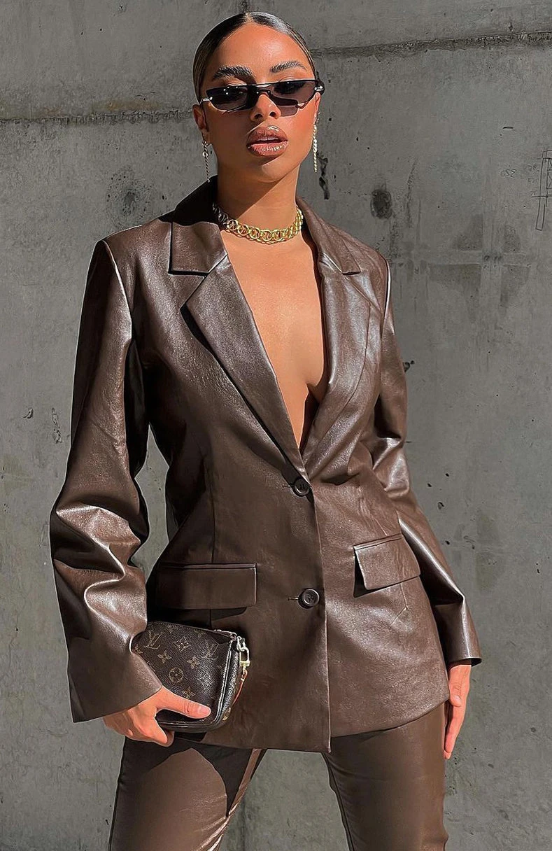 Take The Lead Blazer Chocolate 11 Take The Lead Blazer Chocolate - Image 9