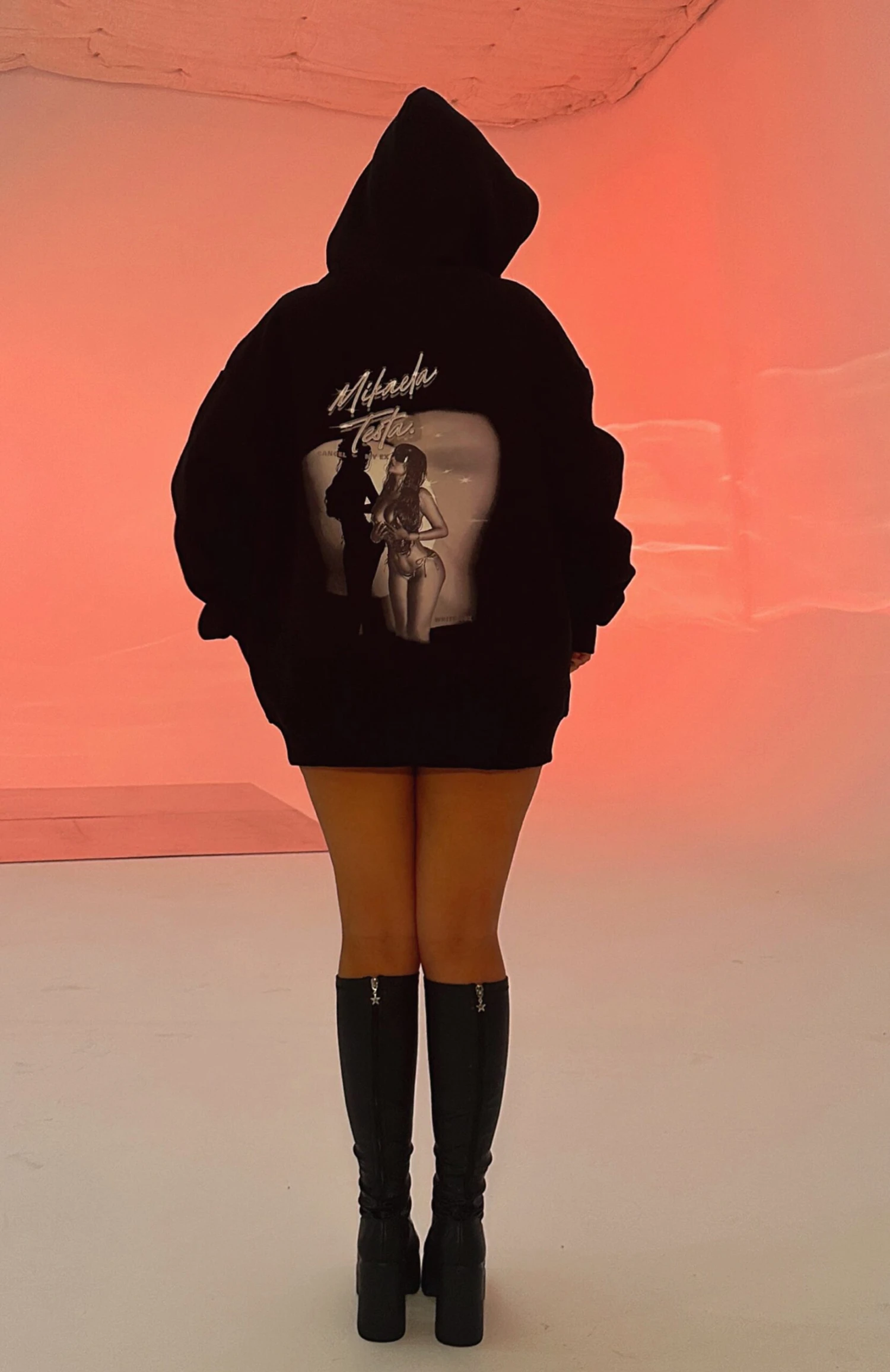 Ex's Oversized Hoodie Black 9 Ex's Oversized Hoodie Black - Image 7