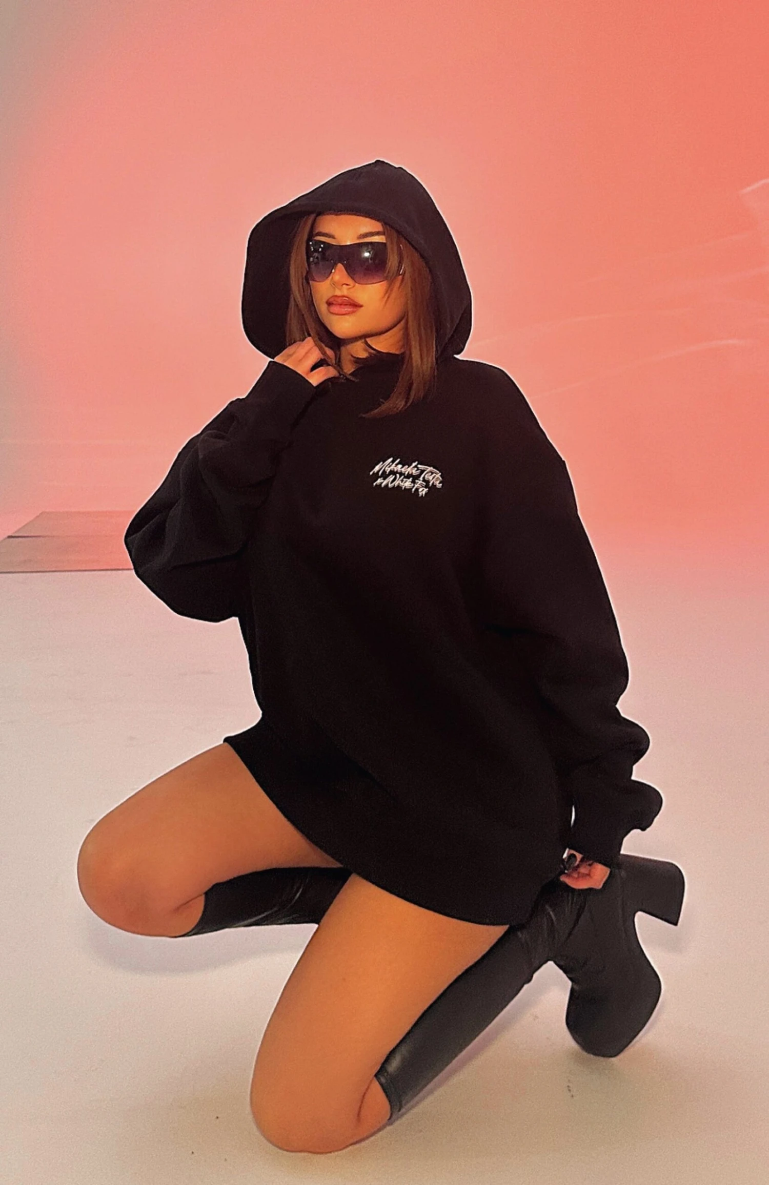 Ex's Oversized Hoodie Black 8 Ex's Oversized Hoodie Black - Image 6