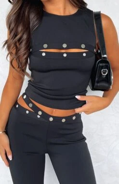 Nothing Like Me Top Black