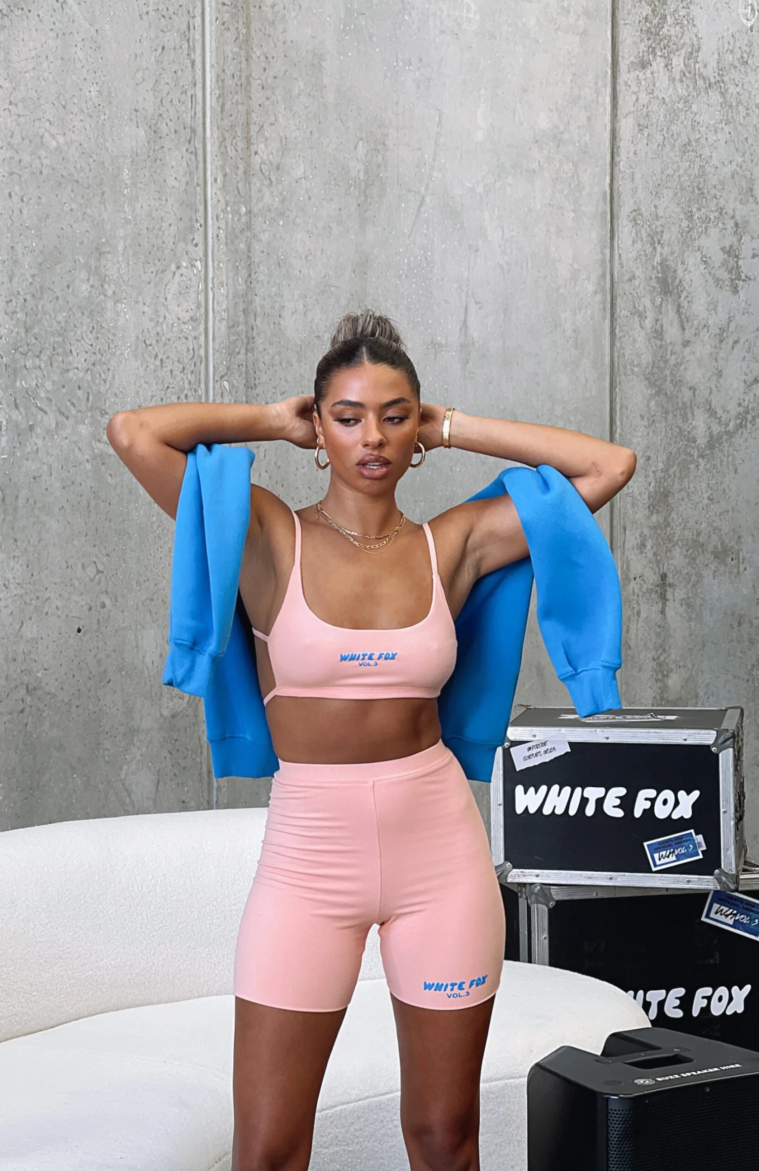 Offstage Ribbed Bike Shorts Apricot Ice 8 Offstage Ribbed Bike Shorts Apricot Ice - Image 6