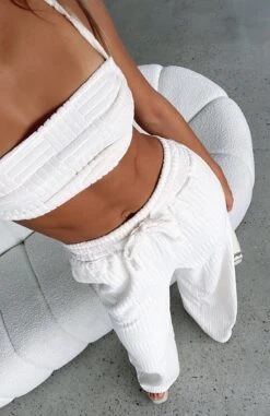 Once Again Terry Crop Cream -RD Style Shop ONCE AGAIN TERRY TOP ONLY ONE TERRY PANTS 151122 13