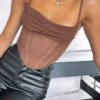 Out Of Focus Bustier Chocolate -RD Style Shop OUT OF FOCUS BUSTIER CHOC 110122 01