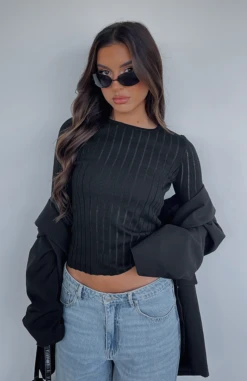 Picture Perfect Long Sleeve Top Black 13 Picture Perfect Long Sleeve Top Black -RD Style Shop PICTURE PERFECT LS TOP 30.05.23 03